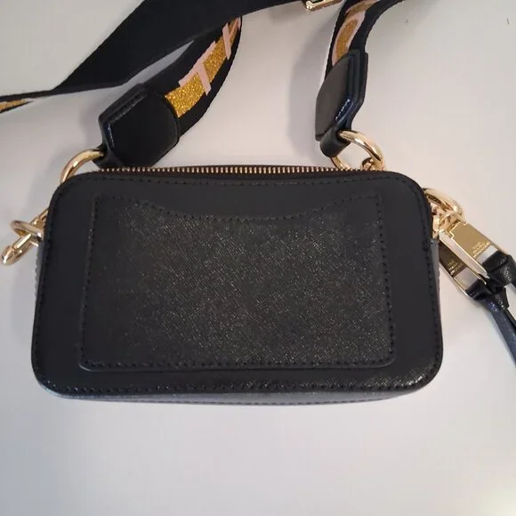 Marc Jacobs Bag, Cb Snapshot, The Snapshot, New Black Multi Color Gently Used - Picture 4 of 8
